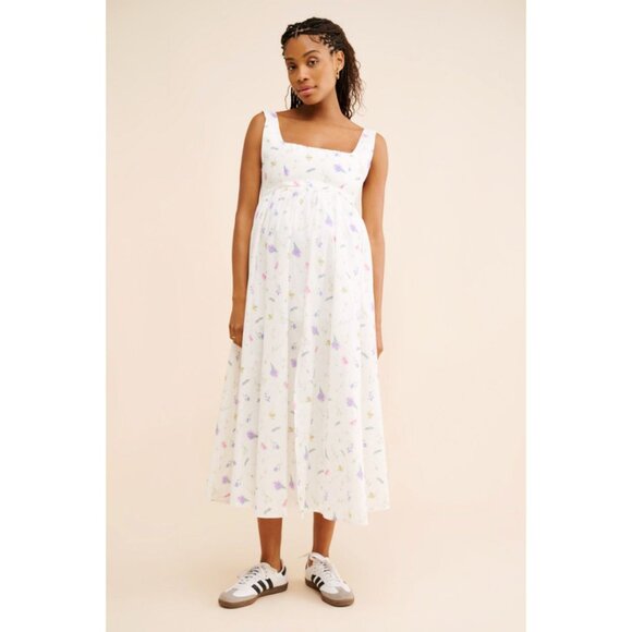Anthropologie Dresses & Skirts - Anthropologie OhSevenDays Maternity Dani Dress Size Large Floral Garden Print